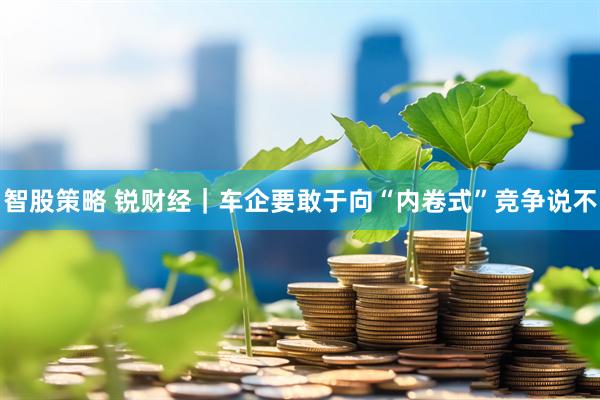 智股策略 锐财经｜车企要敢于向“内卷式”竞争说不
