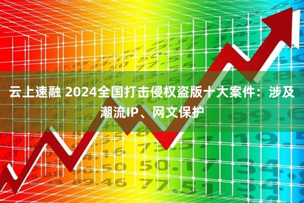 云上速融 2024全国打击侵权盗版十大案件：涉及潮流IP、网文保护