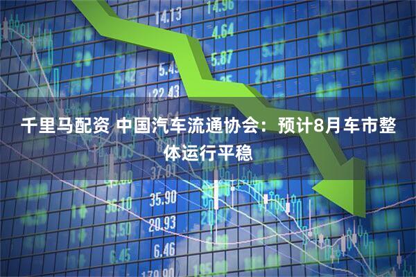 千里马配资 中国汽车流通协会：预计8月车市整体运行平稳