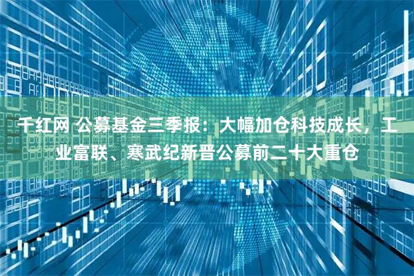 千红网 公募基金三季报：大幅加仓科技成长，工业富联、寒武纪新晋公募前二十大重仓