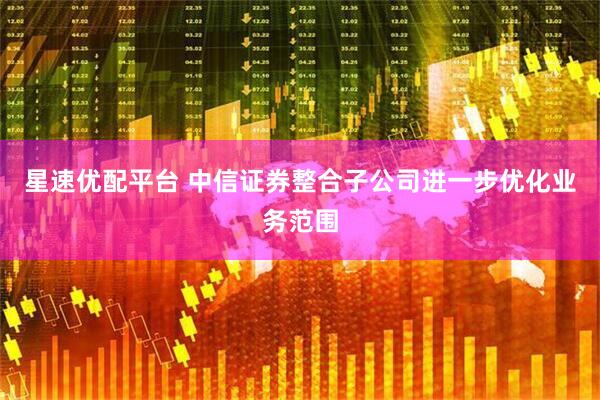 星速优配平台 中信证券整合子公司进一步优化业务范围
